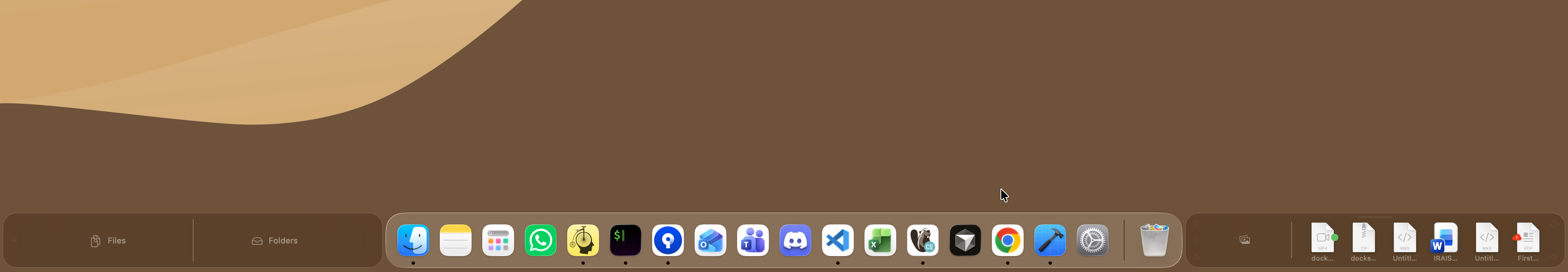 Dockside normal shelf view